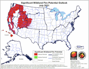 Significant Wildland Fire Potential Map
